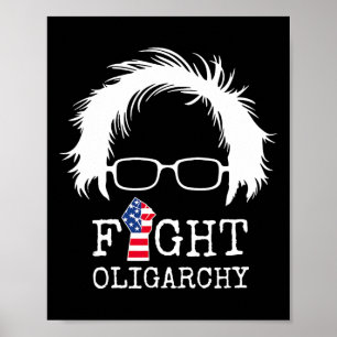Vecht Oligarchie Sanders En Aoc Vrijheid Ons Anti  Poster