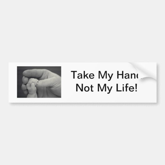 Vecht om te leven bumpersticker (Voorkant)