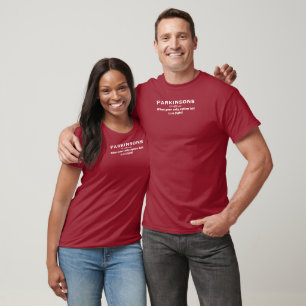Vecht Parkinson in het wit T-shirt