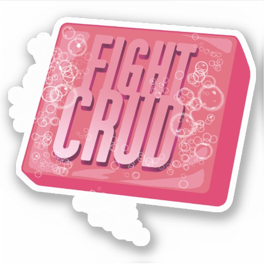 Vecht ruw sticker (Voorkant)