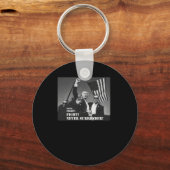 Vecht stilstaand sleutelhanger (Voorkant)