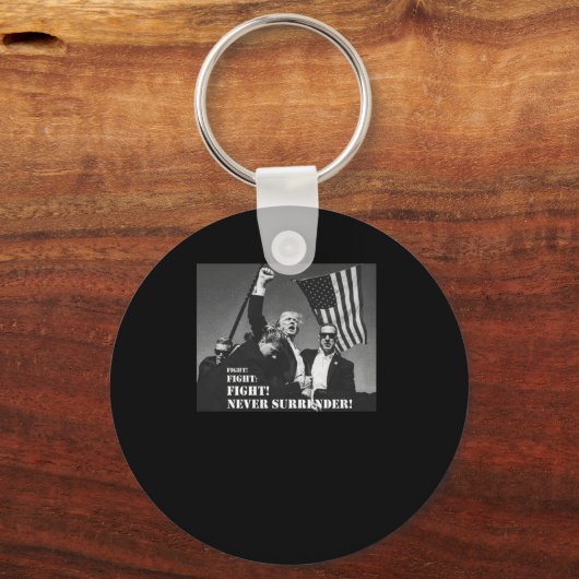 Vecht stilstaand sleutelhanger (Voorkant)