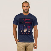 VECHT STRIJD TRUMP VANCE 2024 T-SHIRT (Voorkant volledig)