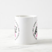 Vecht tegen borstkanker Roze Lint bewustzijn Koffiemok (Center)