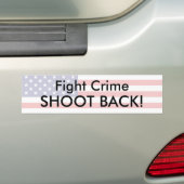 Vecht tegen criminaliteit - Aangepast Bumpersticker (Op auto)