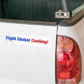 Vecht tegen de mondiale afkoeling bumpersticker (Op Truck)