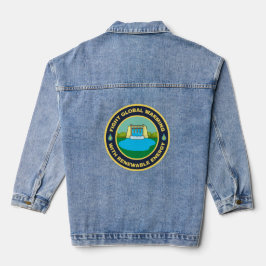 Vecht tegen de opwarming van de aarde waterkracht denim jacket
