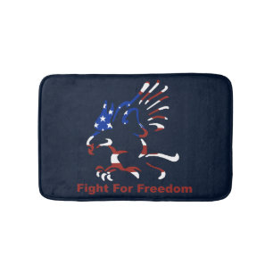 Vecht tegen de vrijheid van meningsuiting badmat