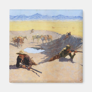 Vecht tegen de waterstok ~ Frederic Remington Magneet