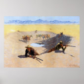 Vecht tegen de waterstok ~ Frederic Remington Poster (Voorkant)