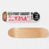 VECHT TEGEN DUMBNATI Skateboard (Horizontaal)