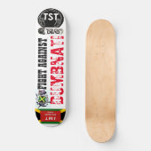 VECHT TEGEN DUMBNATI Skateboard (Voorkant)