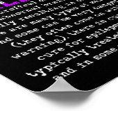 Vecht tegen epilepsie Epileptisch Maand van de bew Poster (Hoek)