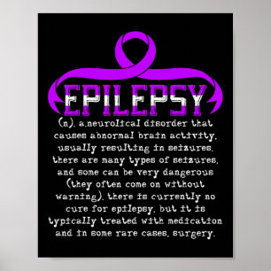 Vecht tegen epilepsie Epileptisch Maand van de bew Poster