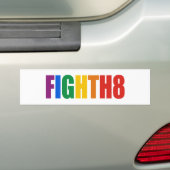 Vecht Tegen Haat Bumpersticker (Op auto)