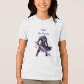 Vecht tegen het monster Tri-Blend shirt (Voorkant)