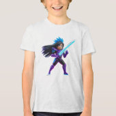 Vecht tegen het monster Tri-Blend shirt (Voorkant)