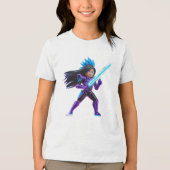 Vecht tegen het monster Tri-Blend shirt (Voorkant)