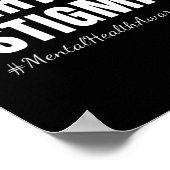 Vecht Tegen Het Stigma Maand van de bewustwording Poster (Hoek)