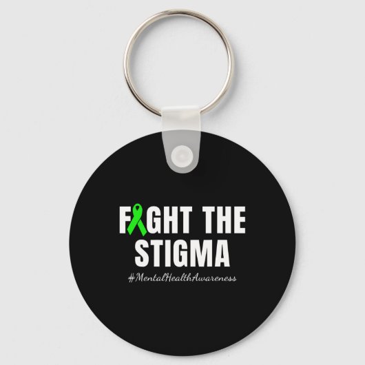Vecht Tegen Het Stigma Maand van de bewustwording Sleutelhanger (Voorkant)