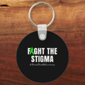 Vecht Tegen Het Stigma Maand van de bewustwording Sleutelhanger (Voorkant)