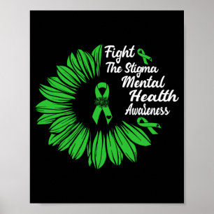 Vecht tegen het stigma _ maand van de geestelijke  poster