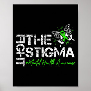 Vecht Tegen Het Stigma Mentale Gezondheid Bewustzi Poster