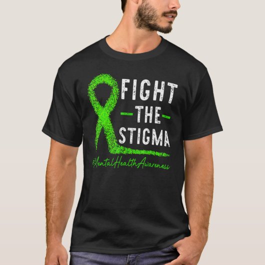Vecht Tegen Het Stigma Mentale Gezondheid Bewustzi T-shirt (Voorkant)