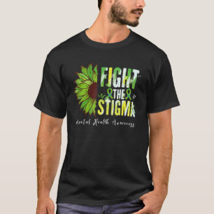 Vecht Tegen Het Stigma Mentale Gezondheidsbewust T-shirt