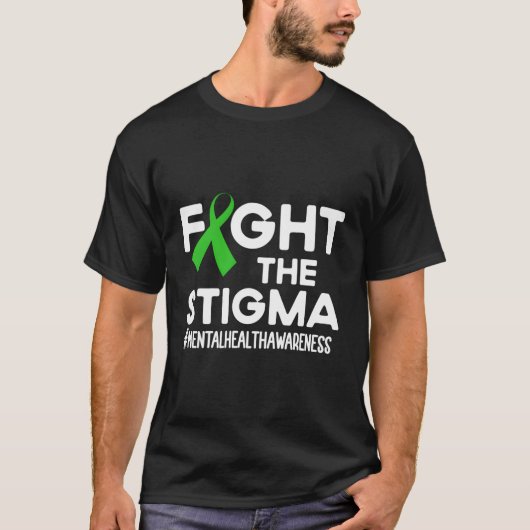 Vecht tegen het stigma Tal Health Awareness Maand  T-shirt (Voorkant)