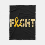 Vecht Tegen Kanker Bij Kinderen Bewustzijn 2 Fleece Deken (Voorkant)