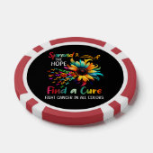 Vecht tegen kanker in Spread-Hope Vind een genezin Poker Chips (Enkel)