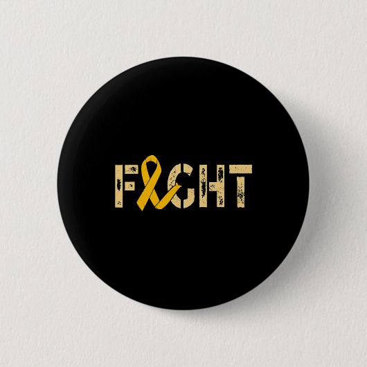 Vecht tegen kinderkanker bewustzijn 2 ronde button 5,7 cm (Voorkant)