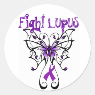 Vecht tegen Lupus Ronde Sticker