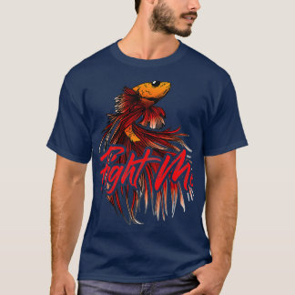 Vecht tegen mij waterarium eigenaar Betta Fighting T-shirt