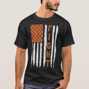 Vecht tegen Multiple Sclerose Bewustheidsmaand Ret T-shirt