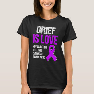 Vecht tegen Overdosis Paarse Lint Opioïde Overdosi T-shirt