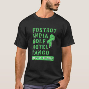 Vecht tegen psychische aandoeningen Militaire alf T-shirt