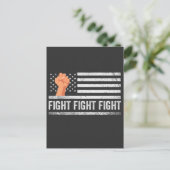 Vecht tegen Trump Amerikaanse vlag Patriottisch Briefkaart (Staand voorkant)