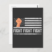 Vecht tegen Trump Amerikaanse vlag Patriottisch Briefkaart (Voorkant / Achterkant)
