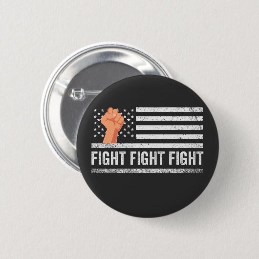Vecht tegen Trump Amerikaanse vlag Patriottisch Ronde Button 5,7 Cm (Voorkant /achterkant)