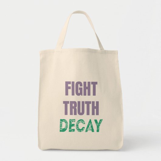 Vecht tegen verval van de waarheid tote bag (Voorkant)