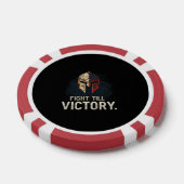 Vecht tot de overwinning poker chips (Enkel)