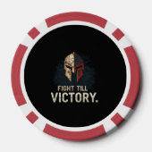 Vecht tot de overwinning poker chips (Achterkant)