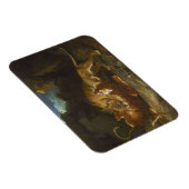 Vecht tussen een leeuw en een tijger magneet (Rechterzijde)