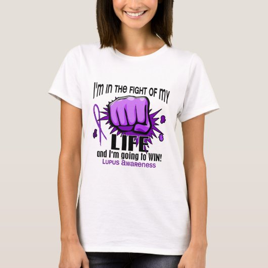 Vecht van mijn leven 2 Lupus T-shirt (Voorkant)