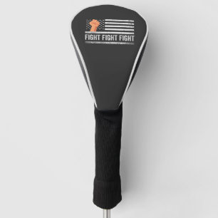 Vecht Vecht Vecht Trump Amerikaanse Vlag Patriotti Golfheadcover