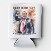 Vecht! Vecht! Vecht! Trump legende Blikjeskoeler (Voorkant)