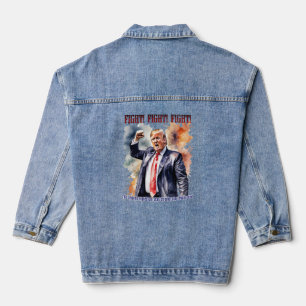 Vecht! Vecht! Vecht! Trump legende Denim Jacket