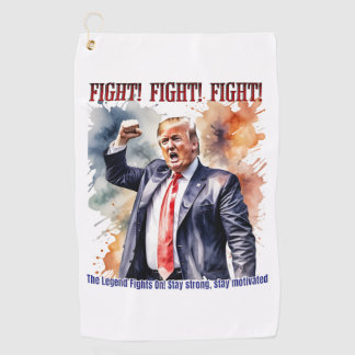 Vecht! Vecht! Vecht! Trump legende Golfhanddoek